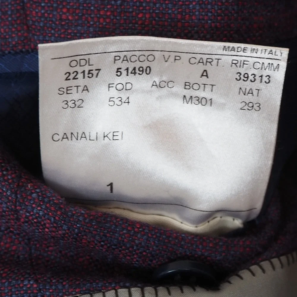 Canali Kei Sport Coat 40R Purple Silk Cashmere Blend Two Button Blazer Italy - Picture 5 of 15